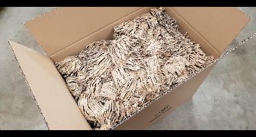 Kartonnen opvulmatjes van shredderkarton - Opvulmateriaal / Verpakkingsmateriaal - 3KG ca. 10m²