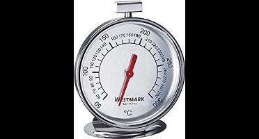 Westmark Oventhermometer, meetbereik: 50 °C tot 300°C/122°F tot 572°F, roestvrij staal, zilver/rood, 12902260