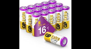 GP Extra Alkaline batterijen N Lady LR1 batterij 1.5V - 16 stuks