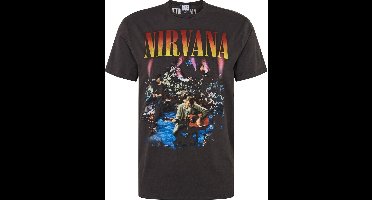 Nirvana Amplified Collection - Unplugged In New York Heren T-shirt - houtskool - S