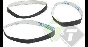 Schuurband, 10mm x 600mm, 3 stuks, 60, 80 en 120 Grit