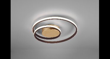 REALITY ZIBAL - Plafondlamp - Roestkleur - incl. 1x SMD 22 W - Verlichting omhoog en omlaag - Dimbaar met schakelaar - Niet extern dimmerbaar