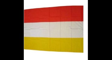 Vlag Rood/ Wit/ Geel , 90 bij 150 cm ,Carnaval, Oeteldonk