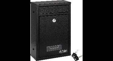 Monzana Brievenbus zwart 32x22x9cm