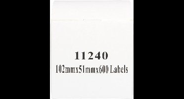 FLWR - Labelprinterrol / DK-11240 / 102x51mm - Geschikt voor Brother