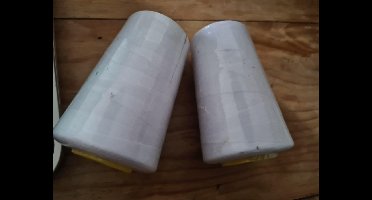 2x 5000m Overlockgaren Wit Sorbo