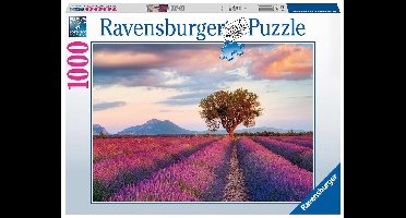 Ravensburger puzzel Lavendelveld in het Gouden Uur - Legpuzzel - 1000 stukjes