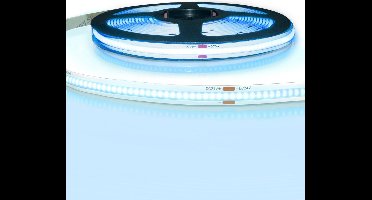 5 meter gekleurde COB led strip IP20 24V - Blauwe kleur - 384 leds p/m