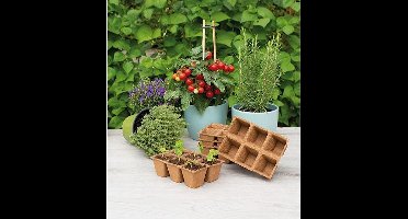 SOGO Biologische turfpotjes 6x6cm 5 strips à 6st.