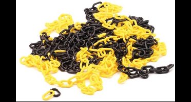 Velleman-Perel Geel/zwarte ketting - 10m