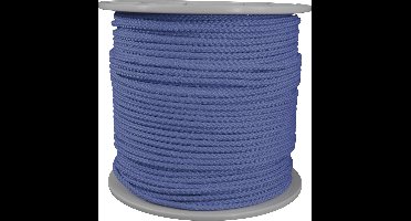 Polyester Touw – 200 meter – 5mm - Marine Blauw – Gevlochten koord - Haspel