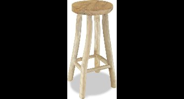 vidaXL - Barkruk - massief - teakhout