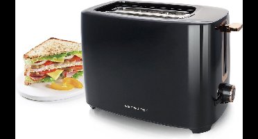 Emerio TO-125131.1 - Broodrooster - 2 sneetjes - Regelbare thermostaat