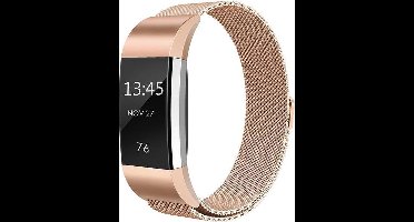 My Smartwatch Milanees bandje - Fitbit Charge 2 - Rosé goud
