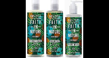 Faith in nature coconut shampoo, conditioner en handwash