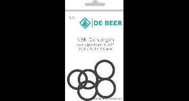 De Beer NBR dichting voor gas 21x30x2.0mm - 1/2" - verpakking á 5stuks - 152993988