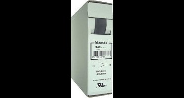 KLEM krimpslang dunw FP, polyolefine (PO-X), zw, warmkrimp