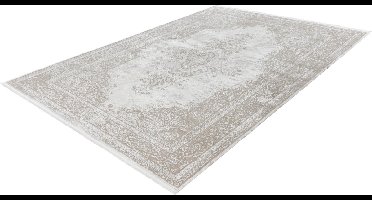 Pierre Cardin Elysee Lalee- Vintage - Super zacht - Shinny - acryl viscose - Vloerkleed – hotel sjiek - design tapijt fraai – modern designer Karpet - 200x290- Creme beige