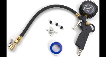 8 Delige Bandenpomp set (30 cm Slang)