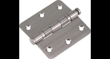 Starx Kogelscharnier Met Pen Ronde Hoek 76X76 Rvs