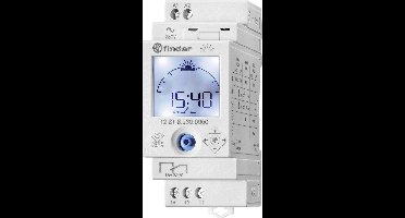 Finder 12.81.8.230.0000 Schakelklok voor DIN-rails 230 V/AC Astronomisch