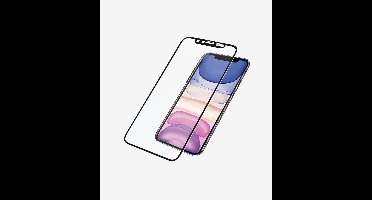 PanzerGlass - E2E - Super+ gehard glas met cameracover met Swarovsky kristal voor iPhone XR / - 11 - met - zwart - frame