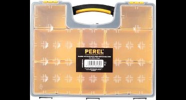 PLASTIC SORTEERDOOS MET UITNEEMBARE VAKKEN - 420 x 335 x 105 mm