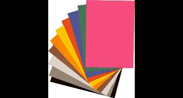 Quantore Knutselkarton - Hobby Fotokarton 50x70 cm - 10 gekleurde vellen