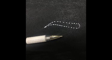 Witte skin marker tattoo pen fineliner wit huidmarkeer stift (1 stuk)