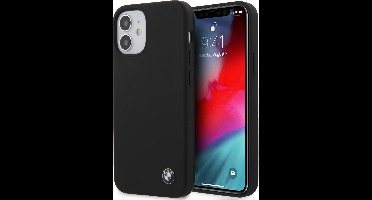 Zwart hoesje BMW - Backcover - voor de iPhone 12 Mini - Metal Logo