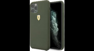 Ferrari SF Silicone Back Case - Geschikt voor Apple iPhone 11 Pro Max (6.5") - Groen