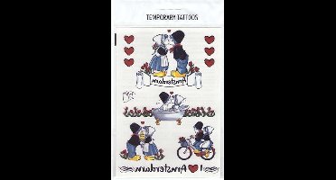 Basic Tijdelijke Tattoos Love Amsterdam - Met Nederlands tintje