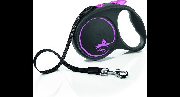 Flexi Rollijn Black Design Tape Roze