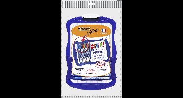 BIC Velleda Dubbelzijdig Whiteboard (21cm x 31 cm) - met 8 Whiteboard Stiften en Wisser - Blauw Frame