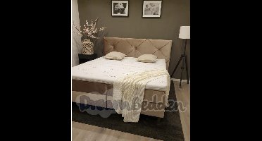 Boxspring 180x210 Granada incl. Meegestofferde 7-zones Pocketvering matrassen & HR55 koudschuim Bamboo exclusive topper.