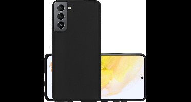 Hoesje - Geschikt voor Samsung Galaxy S21 - Sterk & Shockproof - Hoes Cover - Siliconen Case - Zwart
