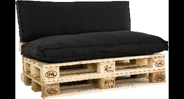 Unique Palletkussen Zitkussen Luanda Zwart - 120 x 80 cm