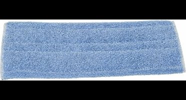 Vlakmop blauwe microvezel 40x13cm tbv flappen en pocket systeem
