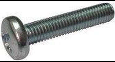 Metaalschroeven Rvs Cil.Kop M6x50 - 100 stuks