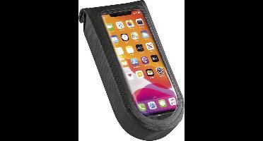 Telefoontas KLICKfix PhoneBag Tour M Incl. Quad Mini Adapter Zwart
