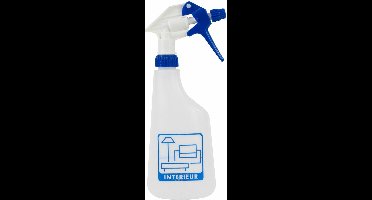 Sprayflacon met sprayer, schaalverdeling en pictogram 600 ml interieur
