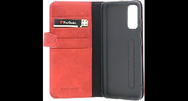 Pierre Cardin Rood hoesje Samsung Galaxy S20 - Book Case - Echt leder