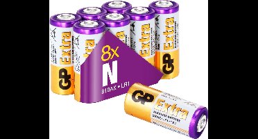 GP Extra Alkaline batterijen N Lady LR1 batterij 1.5V - 8 stuks
