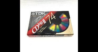 Audio Cassette Tape TDK 74 CDing-II high position  / Uiterst geschikt voor alle opnamedoeleinden / Sealed Blanco Cassettebandje / Cassettedeck / Walkman / TDK cassettebandje.