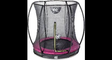 EXIT Silhouette Trampoline ø183cm - met Veiligheidsnet - Inground - Rond - Voor Kinderen - Roze