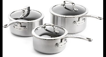 GreenPan Première 3-delige sauspannenset met deksels