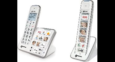 GEEMARC AmpliDECT295-PHOTO + PHOTODECT 295 draadloze telefoon met FOTO-toetsen en 30 dB GELUIDSVERSTERKING voor SLECHTHORENDEN - Beantwoorder