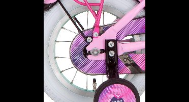 Alpina achterwiel 12 remnaaf GirlPower mint zink spk