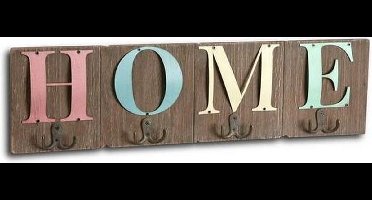 Wandkapstok Home Versa Metaal Hout MDF Hout MDF/Metaal (3 x 16 x 60 cm) (3 x 16 x 60 cm)