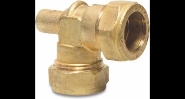 Bonfix Ontluchter knie 90° messing 15 mm knel KIWA